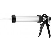 PISTOLET DO USZCZELNIACZA  750 ML, "ZAMKNIĘTY, KORPUS ALUMINIOWY, OKRĄGŁY TRZPIEŃ 8 MM