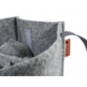 TORBA NA WODĘ 1,5-2,5L - 6 BUTELEK, SZARA