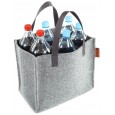 TORBA NA WODĘ 1,5-2,5L - 6 BUTELEK, SZARA