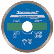 TARCZA DIAMENTOWA DO GLAZUTY 110 X 22,23 MM, CIĄGŁA OBRĘCZ