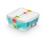 ORPLAST ZESTAW POJEMNIKÓW NA ŻYWNOŚĆ ARCTIC 3 X 600 ML KWADRAT