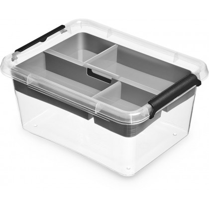 POJEMNIK DO PRZECHOWYWANIA Z PRZEGRÓDKAMI 200X150MM SIMPLESTORE 1600ML