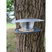 KARMNIK DLA PTAKÓW BIRDYFEED ROUND, DASZEK, ANTRACYT ,PODSTAWKA SZARA