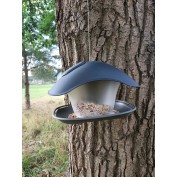 Karmnik dla ptaków Birdyfeed Square, daszek antracyt,podstawka szara