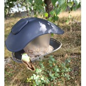 Karmnik dla ptaków Birdyfeed Square, daszek antracyt,podstawka szara