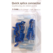 SZYBKOZŁĄCZKI ELEKTRYCZNE TYP T 0,75-2,5 MM2 15A 5 SZT BLISTER
