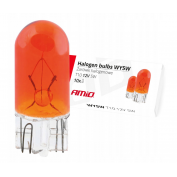 ŻARÓWKI HALOGENOWE  WY5W T10 5W W2.1 X 9.5D AMBER 12V 10SZT