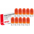 ŻARÓWKI HALOGENOWE  WY5W T10 5W W2.1 X 9.5D AMBER 12V 10SZT