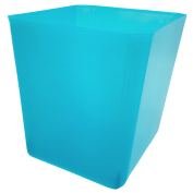 OSŁONKA PROSTOKĄTNA 140 x 125 x 140 MM, NIEBIESKA TRANSPARĘTNA