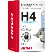 ŻARÓWKA HALOGENOWA H4 12V 60/55W FILTR UV (E4) SUPER WHITE