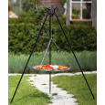 GRILL NA TRÓJNOGU 180 CM - RUSZT STAL NATURALNA 50 CM