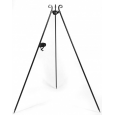 GRILL NA TRÓJNOGU 180 CM - RUSZT STAL NATURALNA 50 CM + KOŁOWROTEK