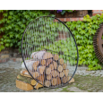 GRILL NA TRÓJNOGU 180 CM - RUSZT STAL NATURALNA 80 CM + KOŁOWROTEK