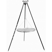 GRILL NA TRÓJNOGU 180 CM - RUSZT STAL NIERDZEWNA 70 CM