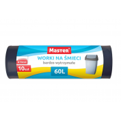 WORKI NA ŚMIECI 60L BARDZO WYTRZYMAŁE 10 szt