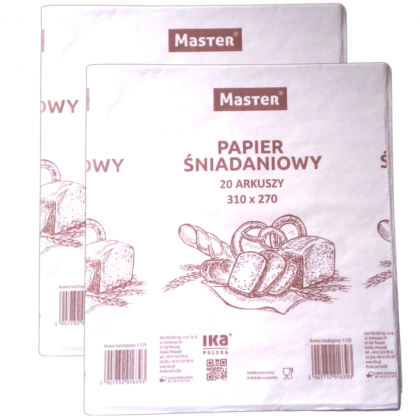 2x PAPIER ŚNIADANIOWY ARKUSZY '20
