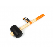 MŁOTEK GUMOWY Z DREWNIANĄ RĄCZKĄ 65 mm, 450 g