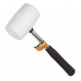 MŁOTEK GUMOWY Z METALOWYM UCHWYTEM BIAŁY  70 mm, 680 g