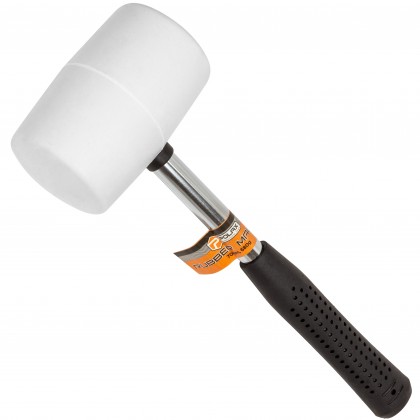 MŁOTEK GUMOWY Z METALOWYM UCHWYTEM BIAŁY  70 mm, 680 g