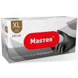 RĘKAWICZKI NITRYLOWE CZARNE M 100 SZT NITRYL FOOD MASTER
