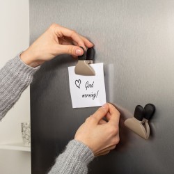 Klipsy MEGANTYCZNE do torebek przypraw magnesy na lodówkę notatki 3szt.