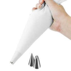 Rękaw CUKIERNICZY dekorator do ciast tortów tylki 30cm zestaw