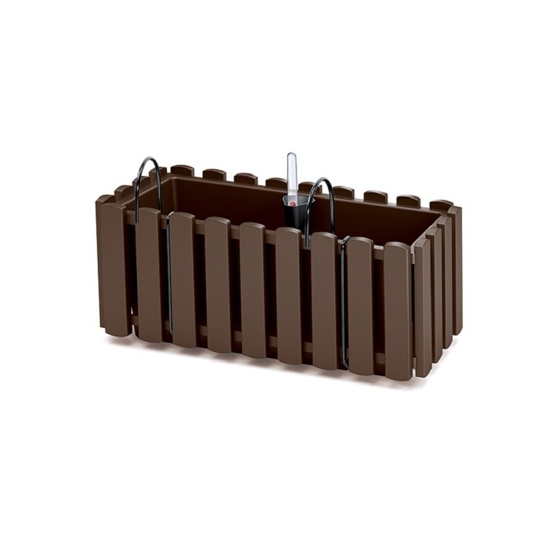 Skrzynka balkonowa BOARDEE FENCYCASE W - brąz 400 ml