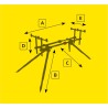 STABILNY STOJAK STANOWISKO KARPIOWE RODPOD ARC POD 3 ROD REGULOWANY