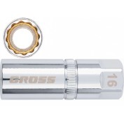 KLUCZ D ŚWIEC PROFESJONALNA NASADKA DWUNASTOKĄTNA 21 MM GROSS