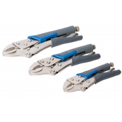 ZESTAW SZCZYPCY ZACISKOWYCH SAMOBLOKUJĄCYCH Z UCHWYTEM SOFTGRIP, 3 szt.