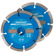 TARCZA DIAMENTOWA DO PRZECINANIA SPOIN, 2 SZT. ( 115 X 22,23 MM, 2 SZT., SEGMENTOWA OBRĘCZ)